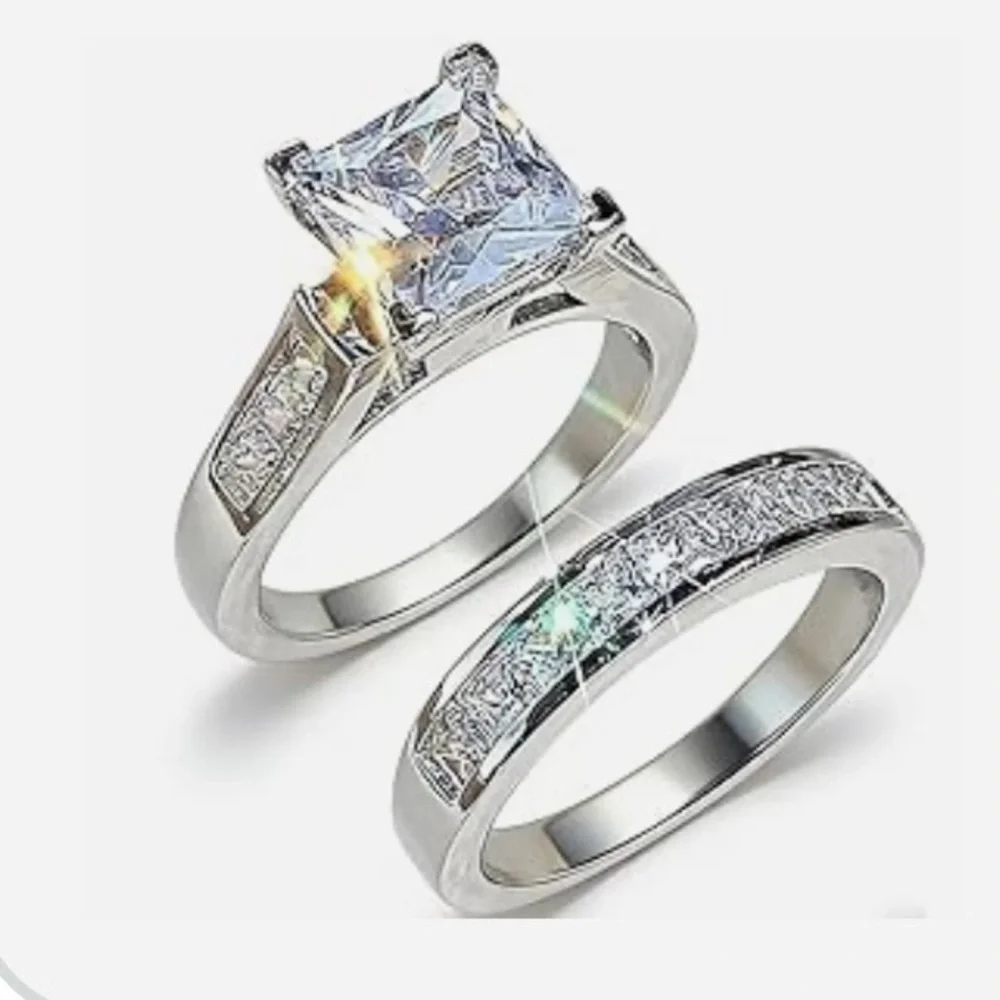 NWT CZ wedding set